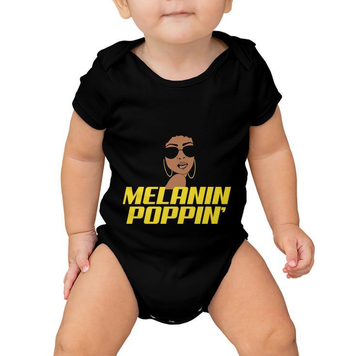 Melanin Poppin Proud African Pride Baby Onesie