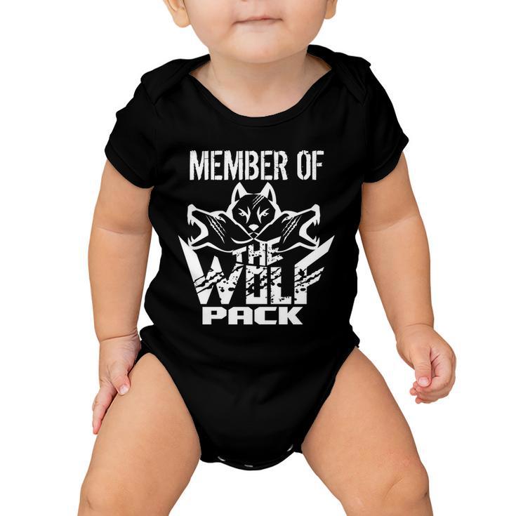 Member Of The Wolf Pack Tshirt Baby Onesie