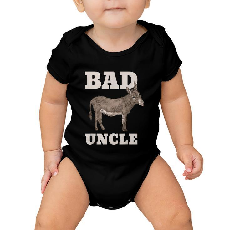 Mens Badass Uncle Funny Pun Cool Baby Onesie