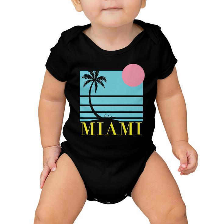 Miami Beach Sunset Baby Onesie