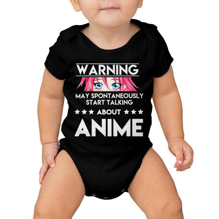 Might Start Talking About Anime Baby Onesie