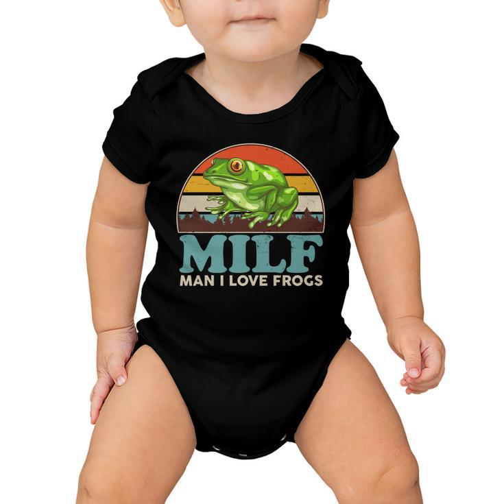 Milf Man I Love Frogs Tshirt Baby Onesie