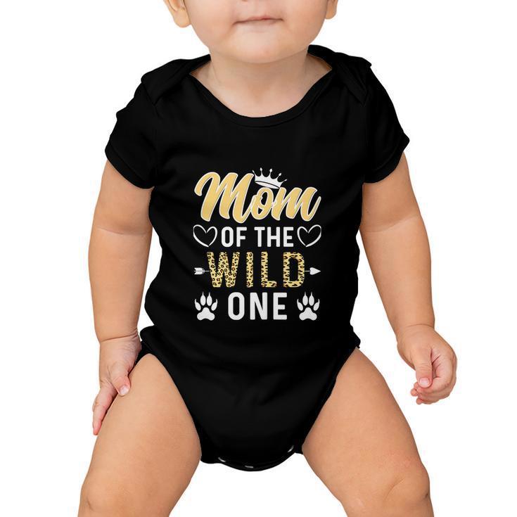 Mom Of The Wild One Funny 1St Birthday Baby Onesie