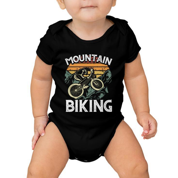 Mountain Bike Cycling Bicycle Mountain Biking Gift Tshirt Baby Onesie