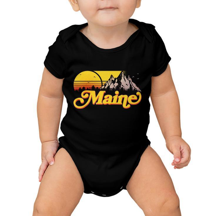 Mountains In Maine Baby Onesie