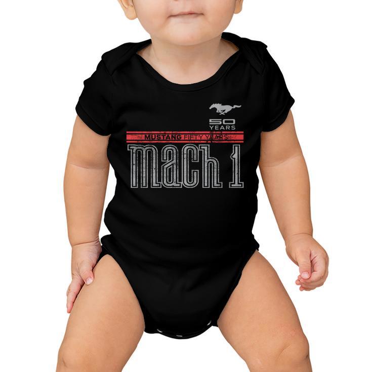 Mustang 50 Years Mach Official Logo Baby Onesie