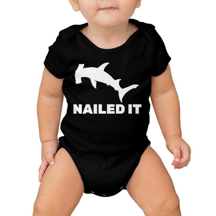 Nailed It Hammerhead Shark Baby Onesie