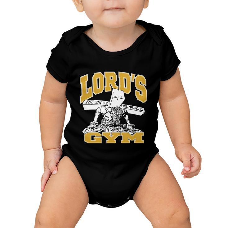 New Lords Gym Cool Graphic Design Baby Onesie