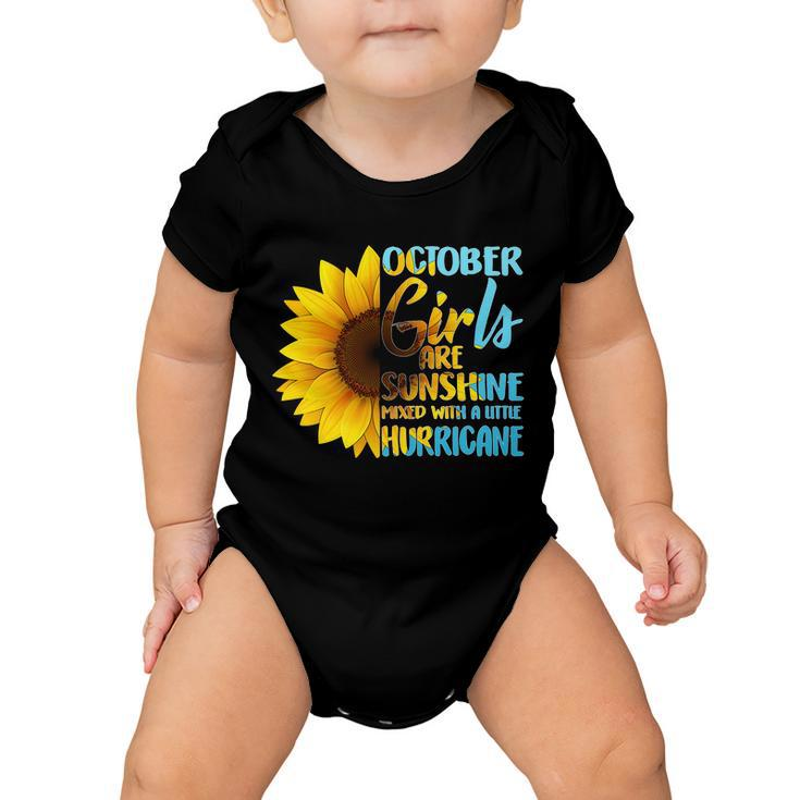 October Girls Sunflower Tshirt Baby Onesie