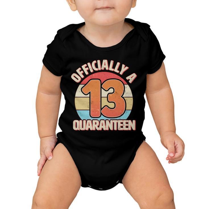 Officially A Quaranteen 13Th Birthday Tshirt Baby Onesie