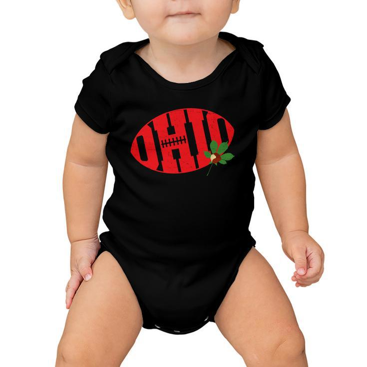 Ohio State Buck Eye Football Baby Onesie
