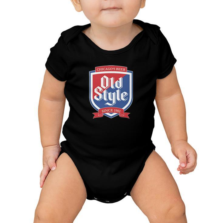 Old Style Beer Logo Chicago Tshirt Baby Onesie