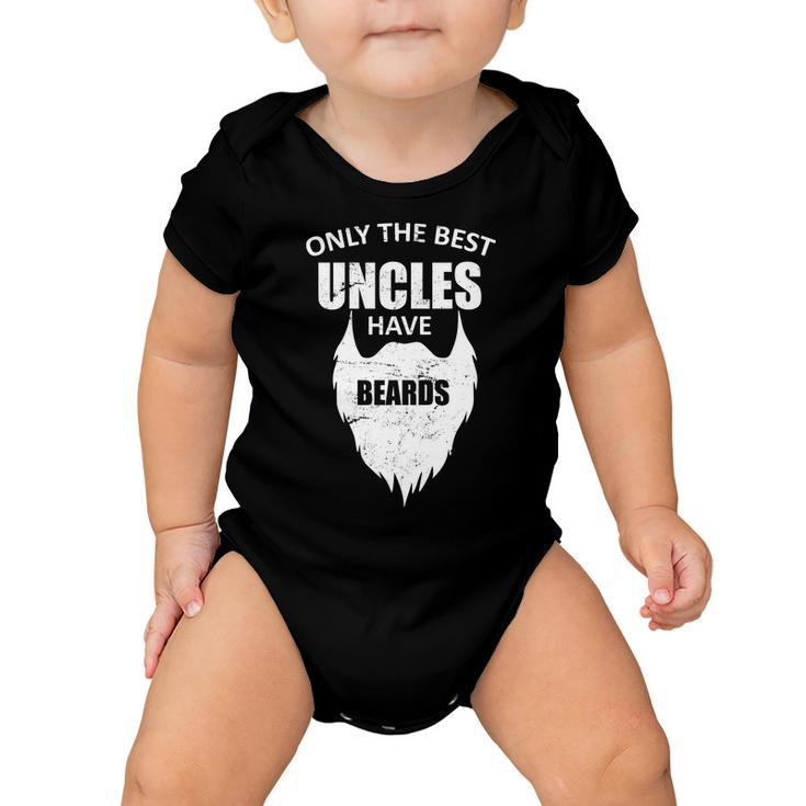 Only The Best Uncles Have Beards Tshirt Baby Onesie