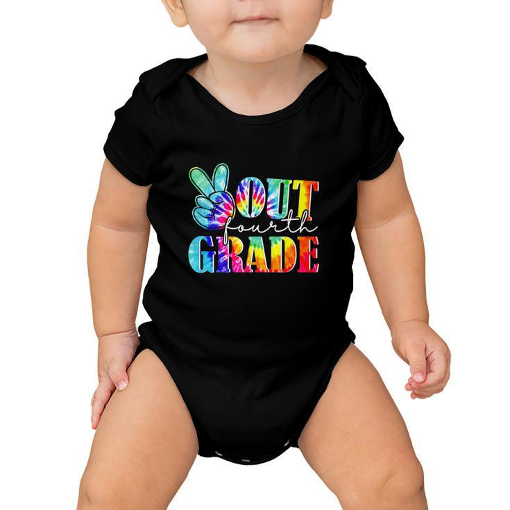Peace Out 4Th Grade Class Of 2022 Graduation V2 Baby Onesie