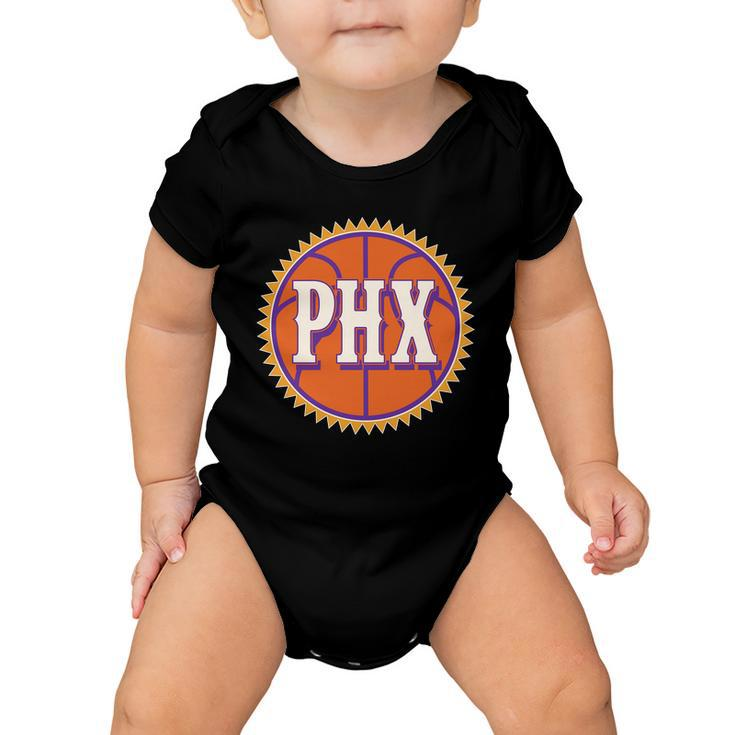Phoenix Phx Basketball Sun Ball Baby Onesie