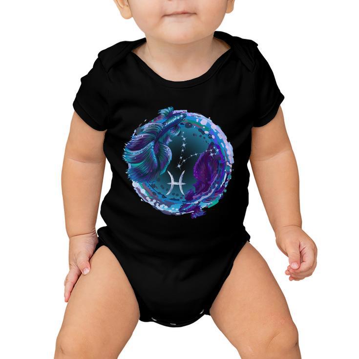 Pisces Zodiac Sign V2 Baby Onesie