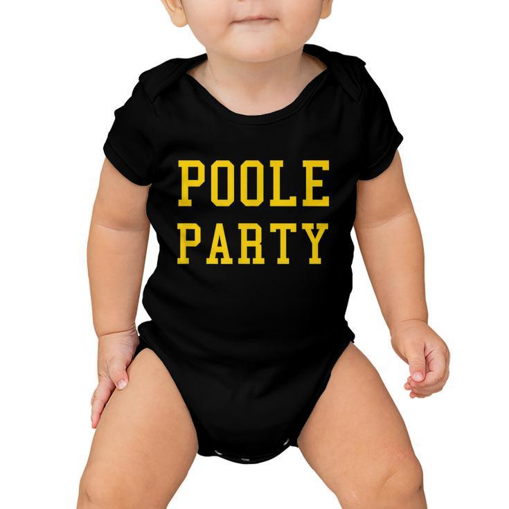 Poole Party Michigan Baby Onesie