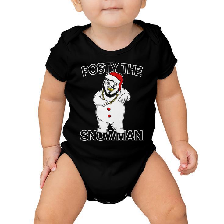 Posty The Snowman Tshirt Baby Onesie