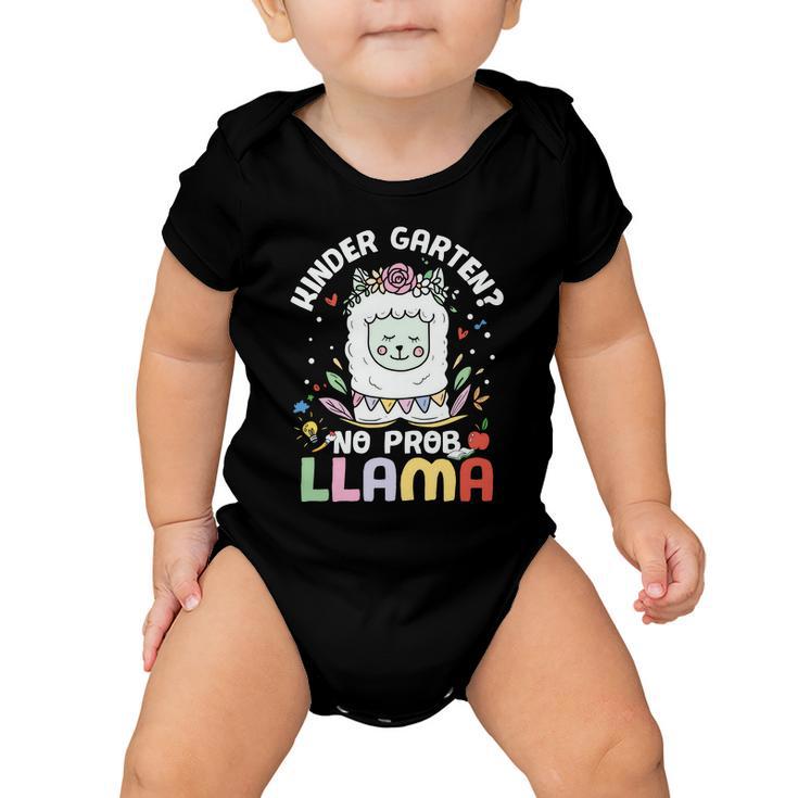 Prek No Probllama Back School Premium Plus Size Shirt For Teacher Unisex Baby Onesie