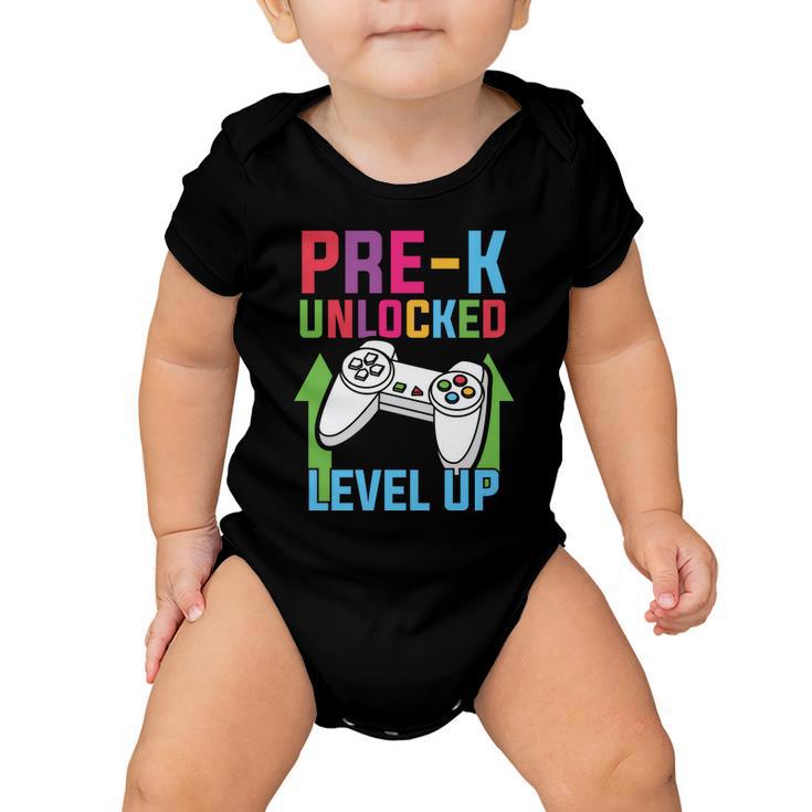 Prek Unlocked Level Up Game Back To School Baby Onesie