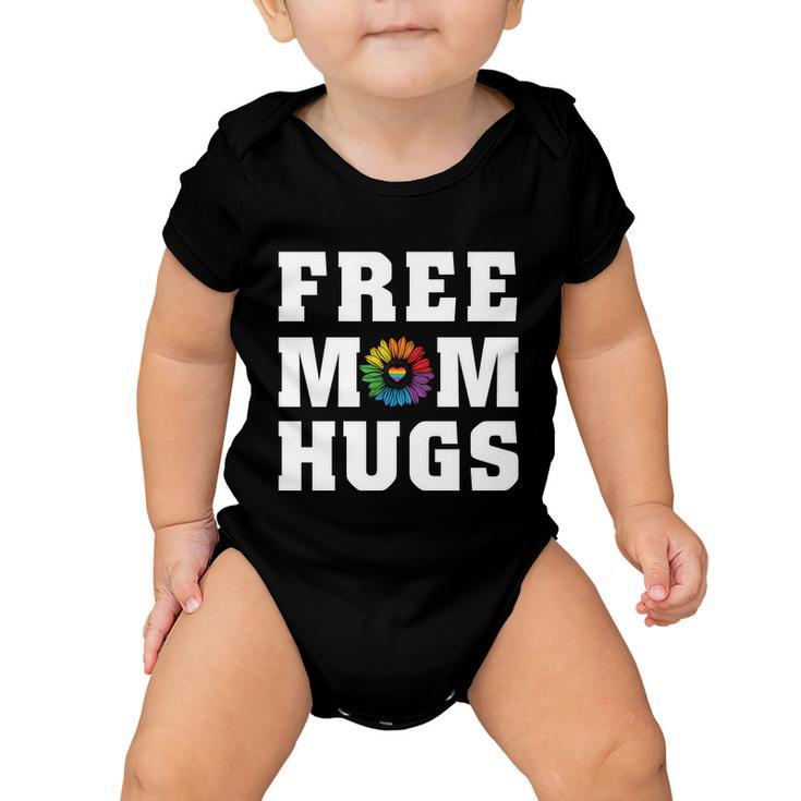 Pride Month Free Mom Hugs Rainbow Lgbt Baby Onesie