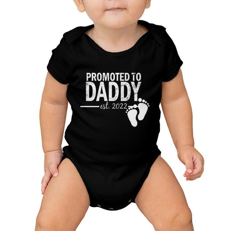 Promoted To Daddy Established  Baby Onesie
