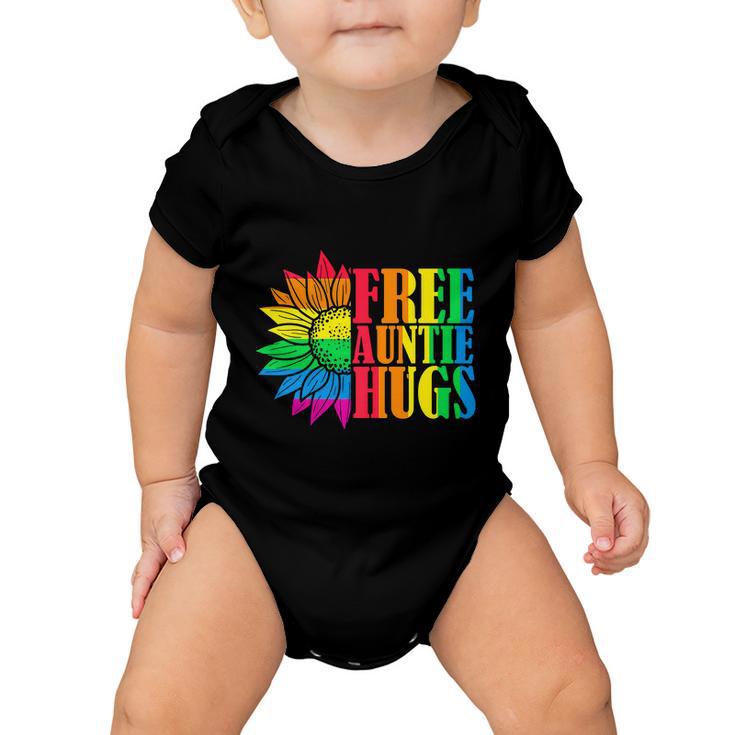 Proud Lgbt Free Auntie Hugs Lgbt Pride Month Baby Onesie