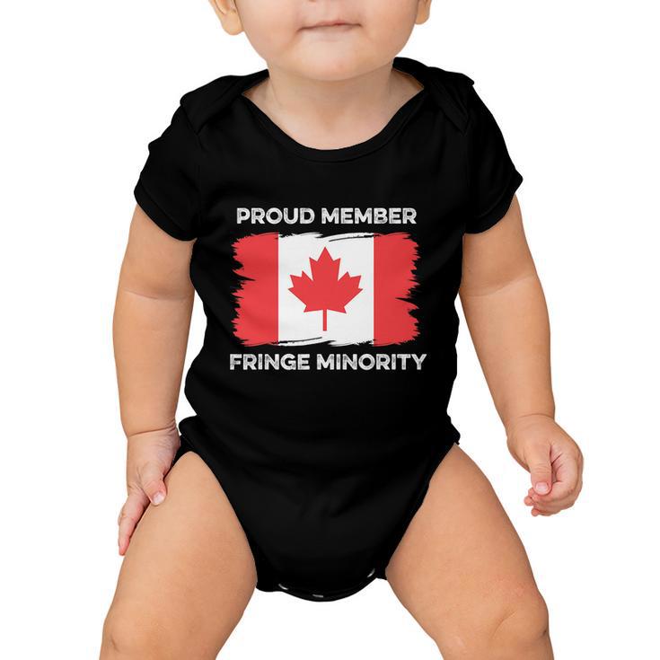 Proud Member Fringe Minority Canadian Truckers Canada Truck Tshirt Baby Onesie