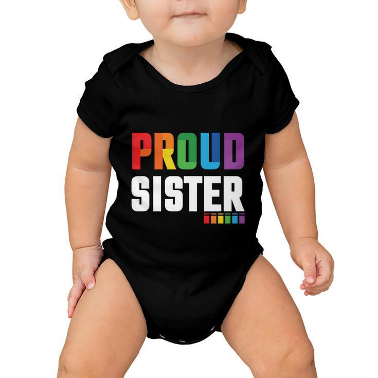 Proud Sister Gay Pride Month Lbgt Baby Onesie