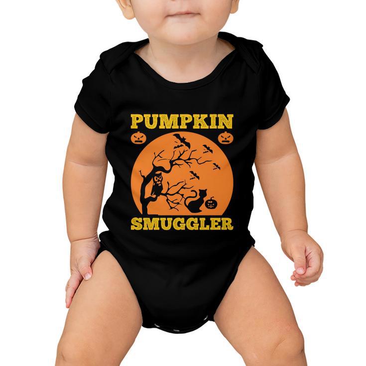 Pumpkin Smuggler Funny Halloween Quote Baby Onesie