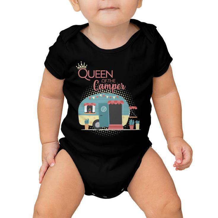 Queen Of The Camper Tshirt Baby Onesie