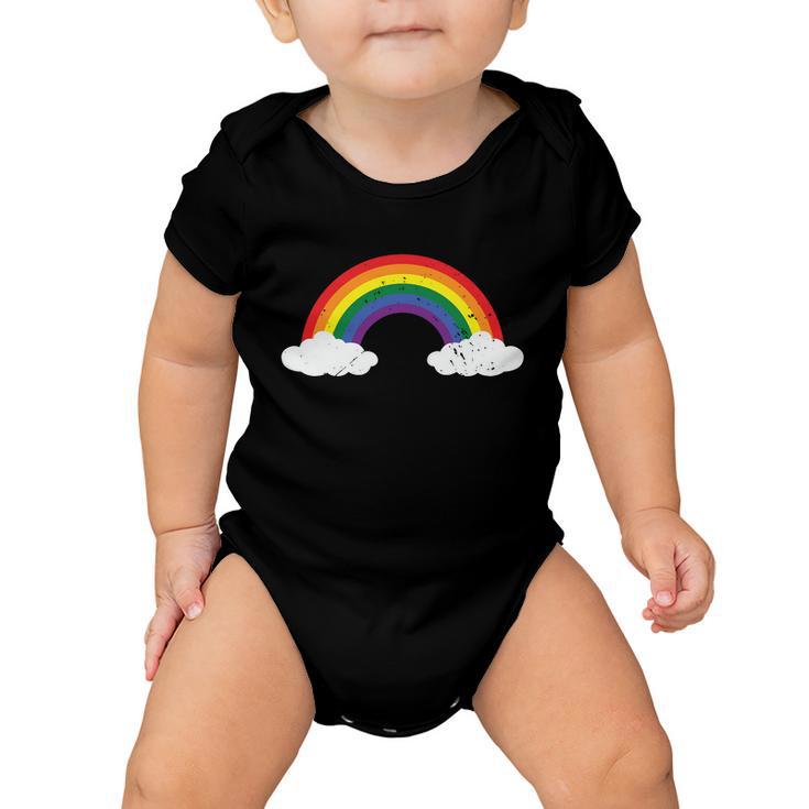 Rainbow Lgbt Gay Pride Lesbian Bisexual Ally Quote V2 Baby Onesie