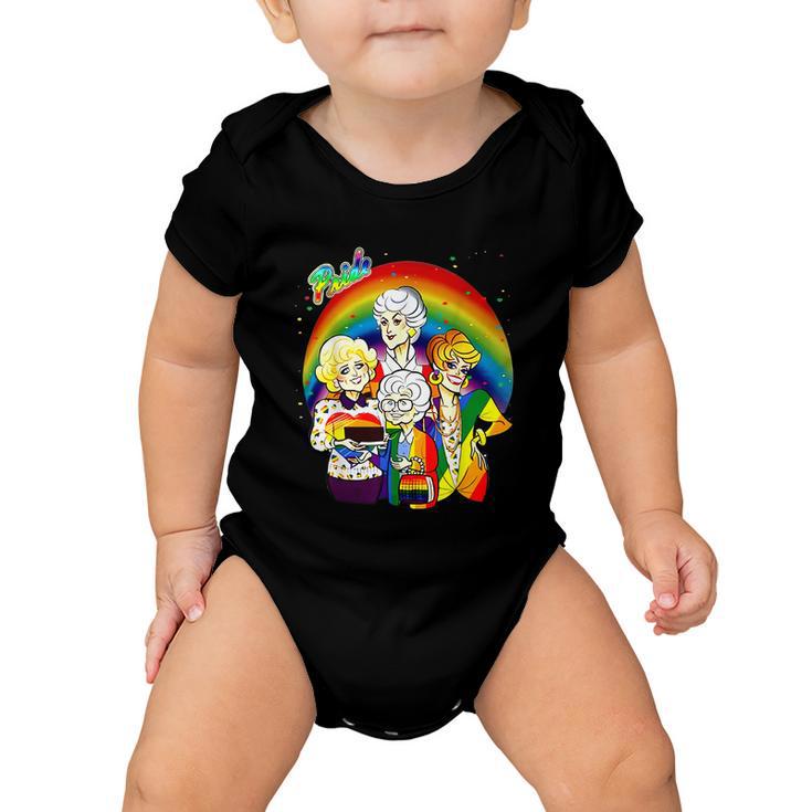 Rainbow Pride The Golden Lgbt Pride Month Girls Baby Onesie