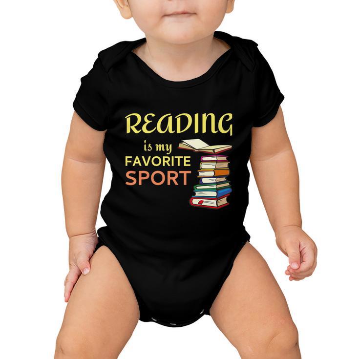 Reading Is My Favorite Sport A Cute And Funny Gift For Bookworm Book Lovers Book Baby Onesie