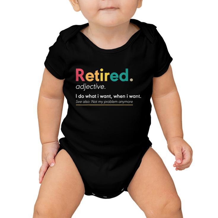 Retirement Gifts For Women Funny Retirement Gifts For Men Baby Onesie