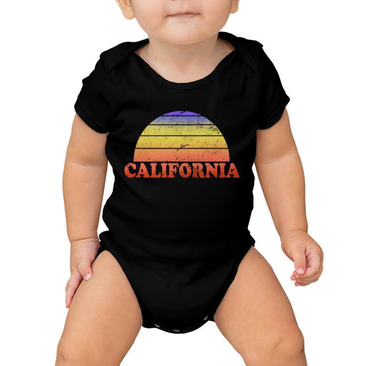 Retro California Sun V2 Baby Onesie