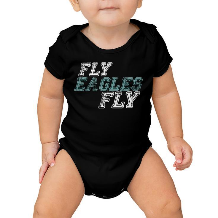 Retro Fly Eagles Fly Baby Onesie