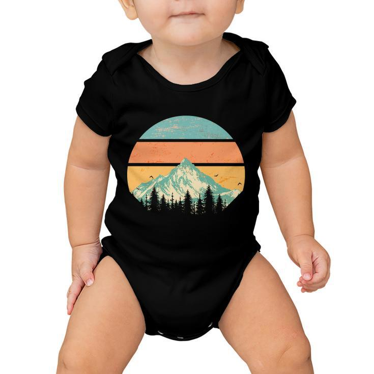 Retro Mountain Wilderness Vintage Tshirt Baby Onesie