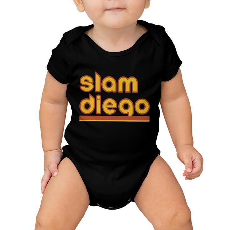 Retro Slam Diego Baseball San Fan Tshirt Baby Onesie