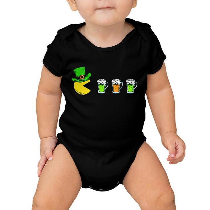 Retro St Patricks Day Drinking Game Tshirt Baby Onesie