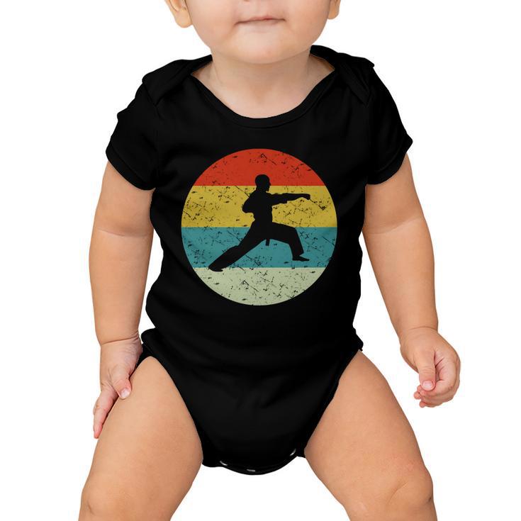 Retro Vintage Karate V2 Baby Onesie