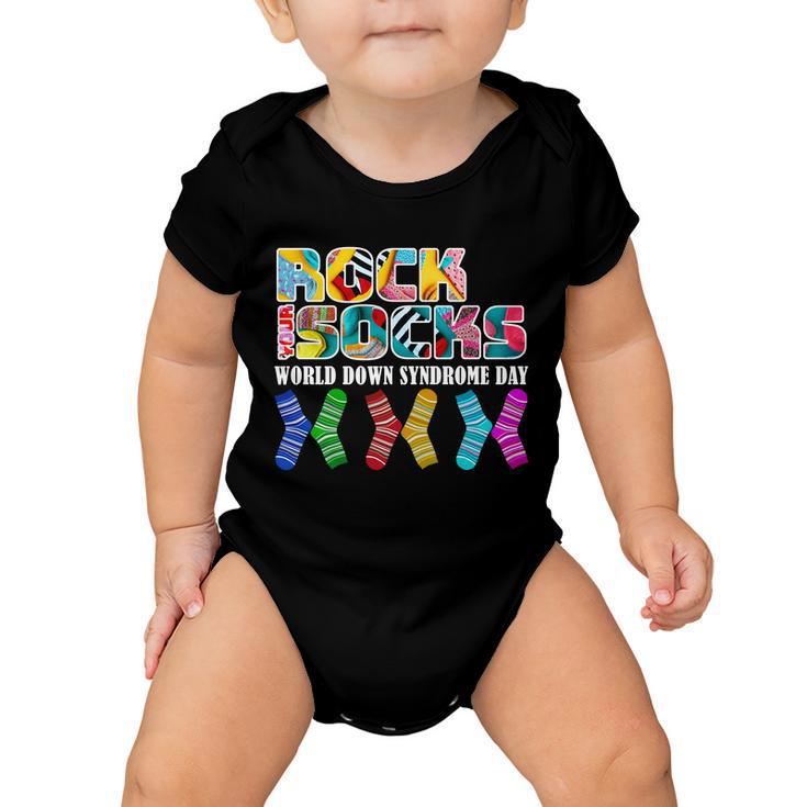 Rock Your Socks For World Down Syndrome Day Baby Onesie