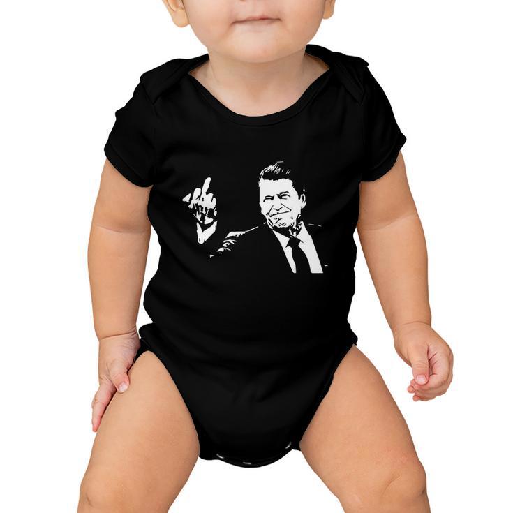 Ronald Reagan Flipping Tshirt Baby Onesie