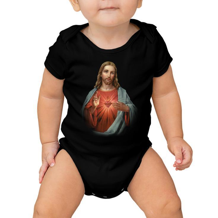 Sacred Heart Of Jesus V2 Baby Onesie