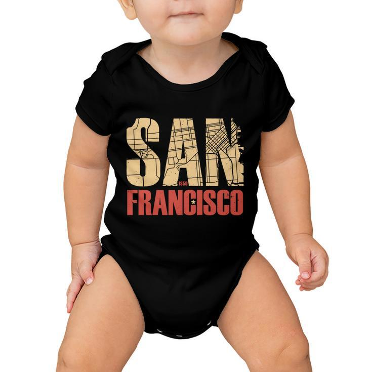 San Francisco Vintage Emblem Baby Onesie