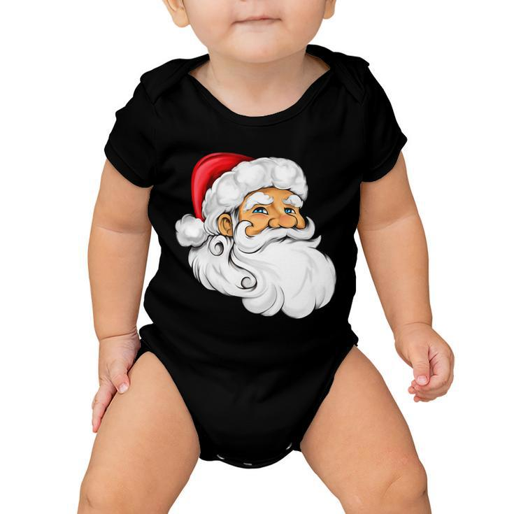 Santa Claus Head Tshirt Baby Onesie