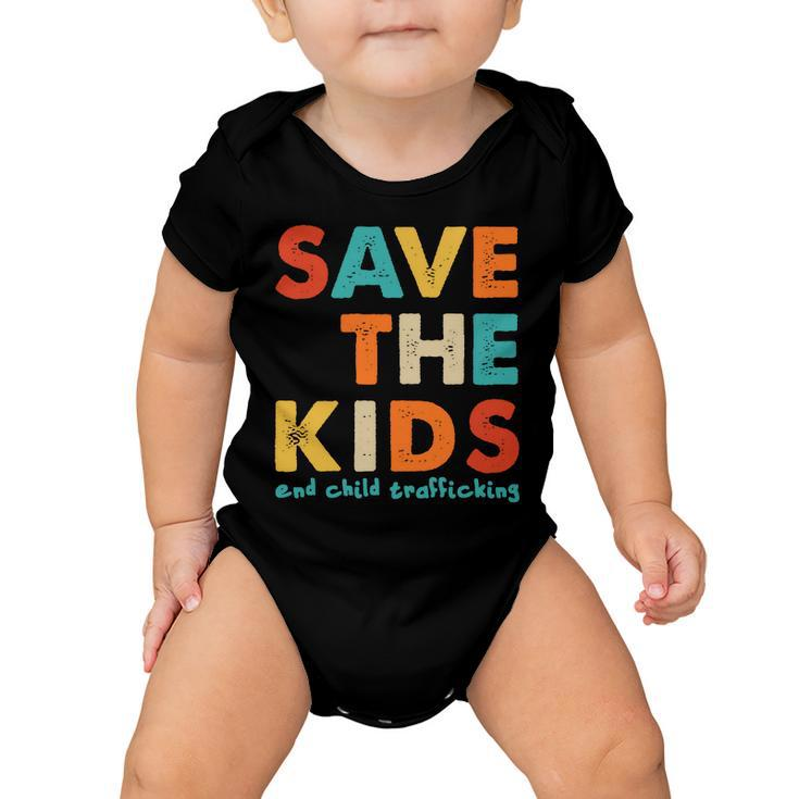 Save The Kids End Child Trafficking Tshirt Baby Onesie