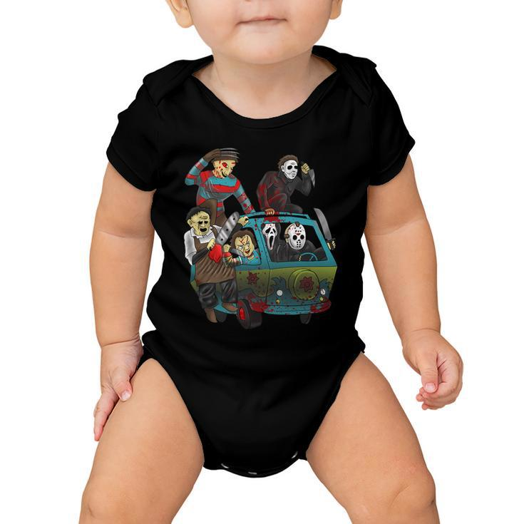 Scary Holocaust Machine Van Movie Characters Tshirt Baby Onesie