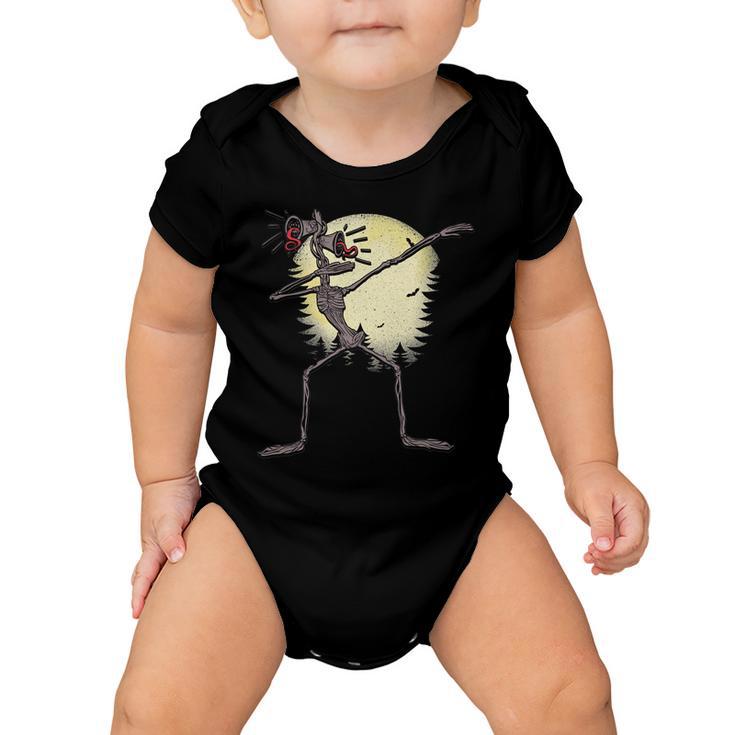 Scary Siren Head Monster Dabbing Baby Onesie