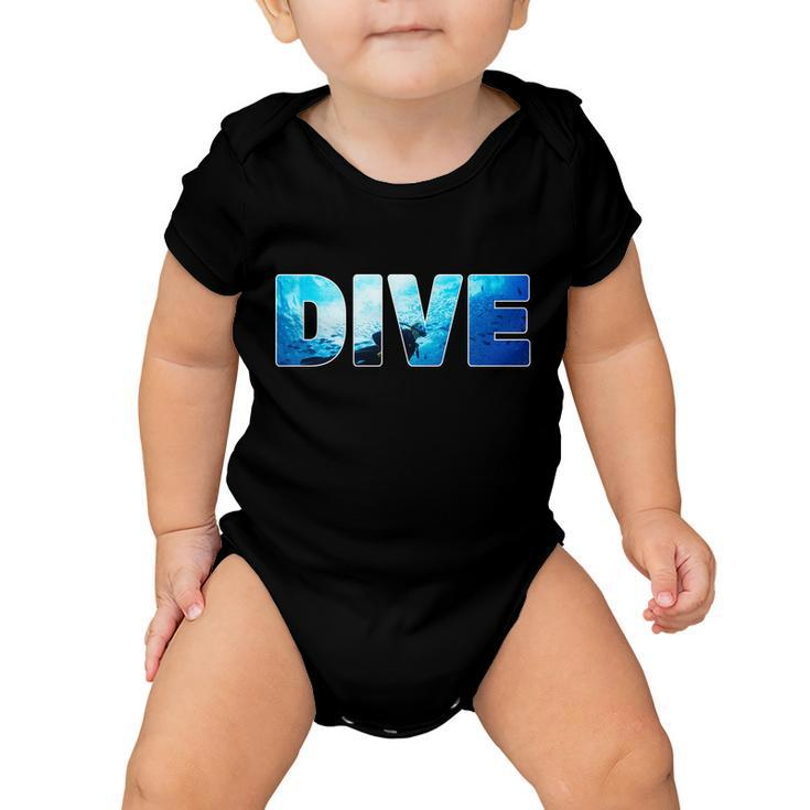 Scuba Diving Ocean V2 Baby Onesie
